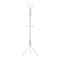 Monarch Specialties Coat Rack, Hall Tree, Free Standing, Hanging Bar, 6 Hooks, Entryway, 68"H, Bedroom, Metal, White I 2164 - alternate 1